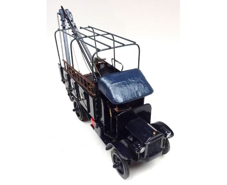 Toy Army Workshop Peerless Recovery Vehicle, Royal Navy closed bonnet, Naval Brigade driver  (Condition Excellent) (2)