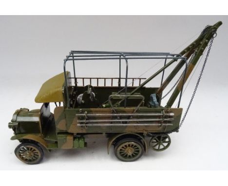 Toy Army Workshop Peerless Recovery Vehicle camouflage finish, closed bonnet (Condition Excellent) (1)