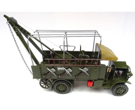 Toy Army Workshop Peerless Recovery Vehicle tundra finish, open bonnet (Condition Excellent) (1)