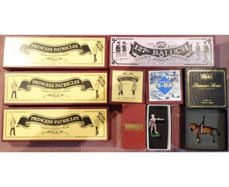 Britains Toy Soldiers Princess Patricia's Canadian Light Infantry sets 8833 (three) and sets 8837, 8860, Premier set 8910, Cl