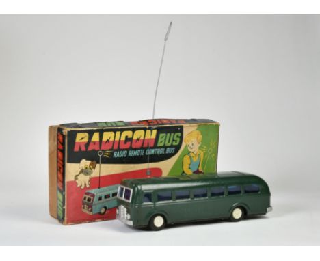 MT Modern Toys Masudaya, Radicon Bus, Japan, 35 cm, Blech, Okt, Lm, Z 2-3