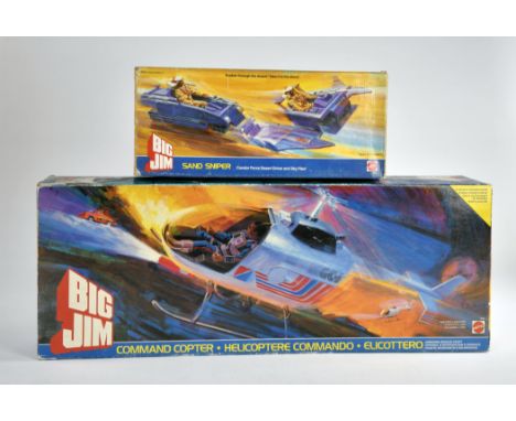 Big Jim, Helicopter Command + Sand Sniper, Mattel, Ovp. Z 2, Z1