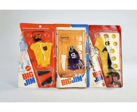 Big Jim, Action Set Konvolut, Mattel, 3 x Ovp, Z 2