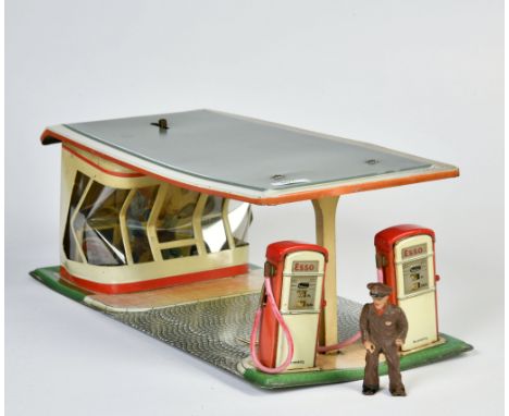 Arnold, ESSO Tankstelle, W.-Germany, 35 cm, Blech, LM, Versandschaden, bitte besichtigen