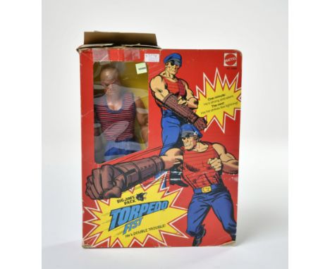 Big Jim, Torpedo Fist Pack, Mattel, 1975, Okt beschädigt (eine Lasche fehlt), die Kappe fehlt, sonst sehr guter Zustand
