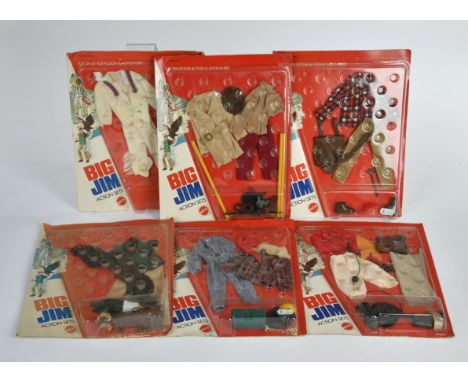 Big Jim, Action Set Konvolut, Mattel, 6 x Ovp. Z 1-3