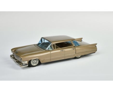 Bandai, Cadillac, Japan, 29 cm, Blech, Friktion ok, min. LM, Z 2+