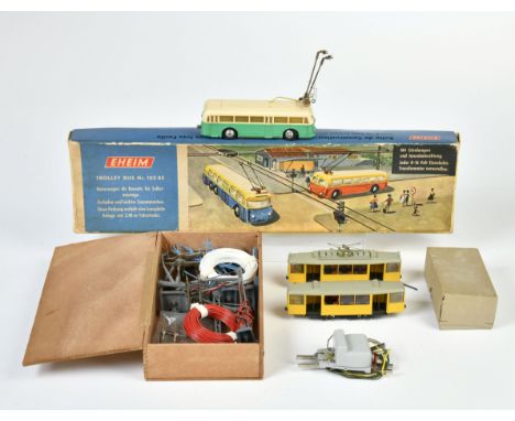 Eheim, 102 BS Trolley Bus &amp; Zubehör + Liliput, Straßenbahn, Austria, Germany, bespielt, Z 2
