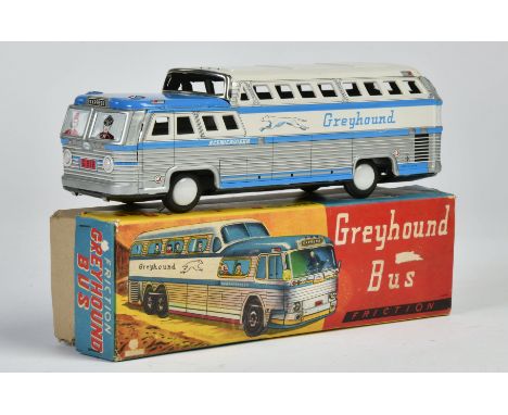 Greyhound Travel Bus, Japan, 25 cm, Blech, Friktion ok, Okt Z 2, Z 1-