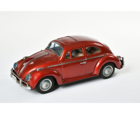Bandai, Kingsize VW Käfer, Japan, Blech, 37cm, Funktion ok, Z 1-
