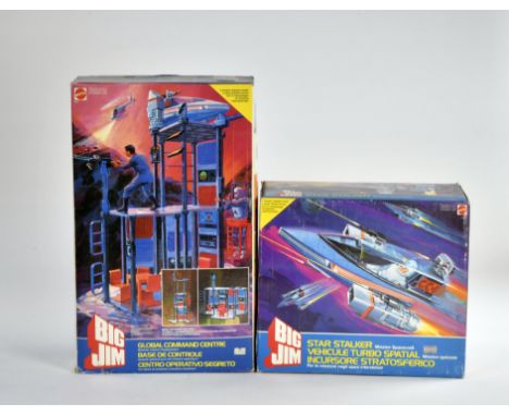 Big Jim, Konvolut: Global Command Center Set, Vehicule Turbo Spatial, Mattel, 1984, Ovp. Z 2, Z 1