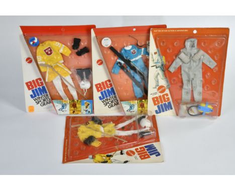 Big Jim, Konvolut 4 x Action Set, Mattel, Ovp. Z 2 , Z 1