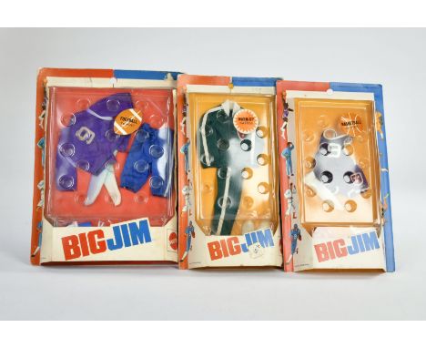 Big Jim, Action Set Konvolut, Mattel, 3 x Ovp, Z 2