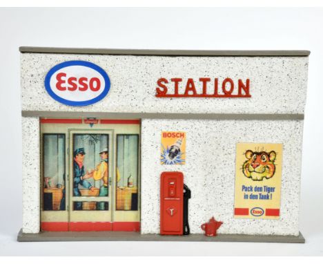 Schaufenster Display Esso Station, 36x24x5cm, Holz, sehr dekorativ, Z 1-2