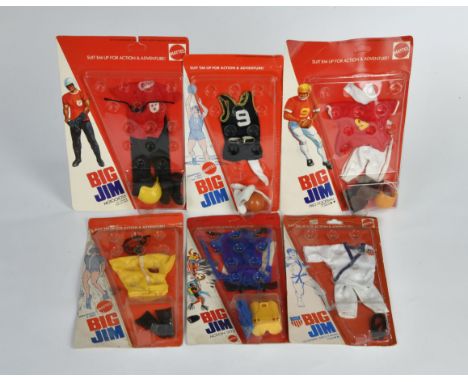 Big Jim, Action Set Konvolut, Mattel, 6 x Ovp. Z 1-2