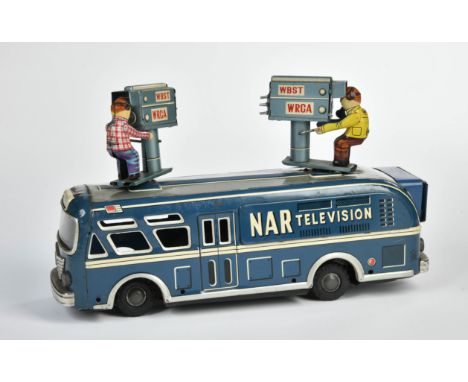 ATC, NAR Televion Bus, Japan, 29 cm, Blech, Antrieb ok, LM, Z 2-