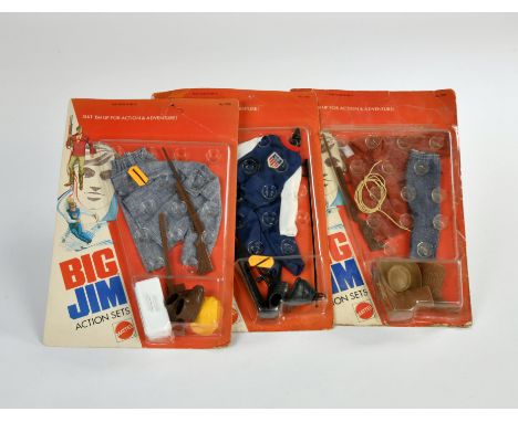 Big Jim, Action Set Konvolut, Mattel, 3 x Ovp. Z 2