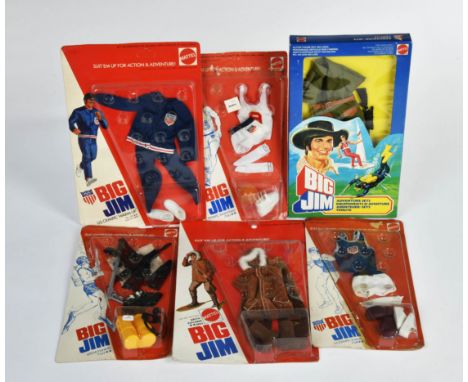 Big Jim, Action Set Konvolut, Mattel, 6 x Ovp. Z 1-3