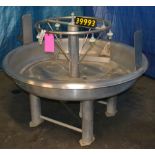 Stainless steel hand washing station, 60” diameter, 8 stations, 1” threaded water infeed, all