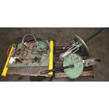 Lincoln plc controlled lubrication system, two each Lincoln model 84804 air powered pumps, series B,