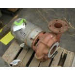 4 in. x 3 in. mild steel centrifugal pressure pump, no name plate, flanged prots, 7.5hp / 1725rpm