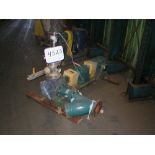 Viking model LO-225 internal gear pump, serial number 02-76018, mild steel construction, 4 in.