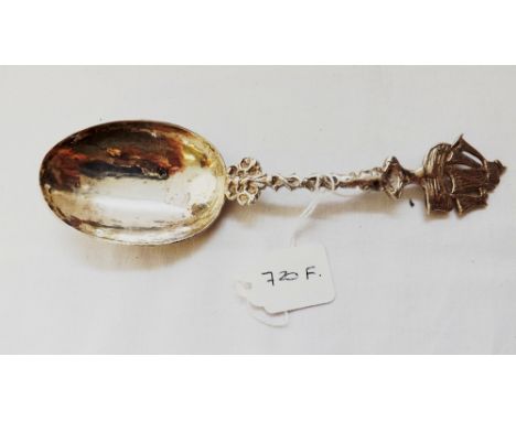 19 Century Dutch spoon, galleon finial – 180g     