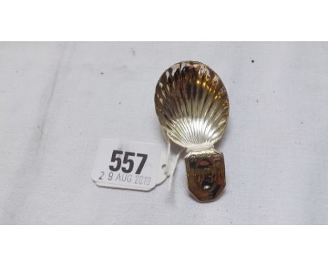 George III Caddy spoon with shell shaped bowl – Sheffield 1798  By TL         