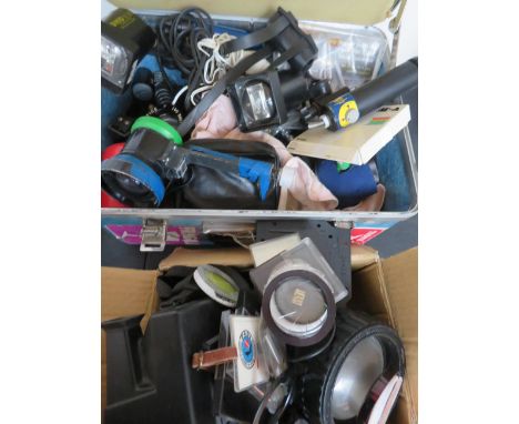 Collection of professional camera equipment  