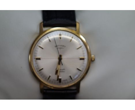 Rotary incabloc 17 jewel wristwatch with box &amp; papers 