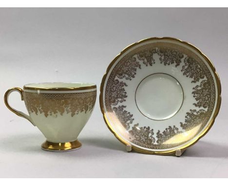 FOLEY BONE CHINA PART TEA SERVICE  AND ANOTHER TEA SERVICE  the Foley service with gilt decoration 