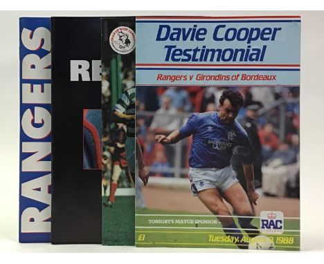 COLLECTION OF RANGERS LEAGUE PROGRAMMES approximately 150, along with original manuscript for the Blue and Green book, Scotti
