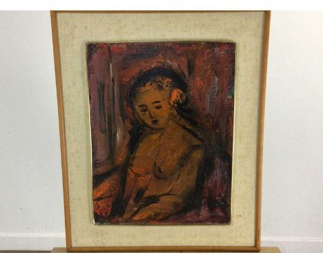 CONTINENTAL SCHOOL, PORTRAIT OF A WOMAN oil on boardframedoverall size 61cm x 51cm 