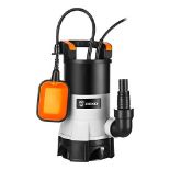 RRP £41.63 Water Pump: DEKO Submersible Water Pump 400W 8000L/H