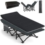 RRP £64.55 ATORPOK SHOP Camp Beds for Adults with Cushion Comfortable