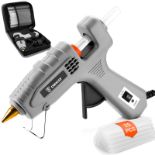 RRP £19.58 Mini Hot Glue Gun Kit: DEKO 60/100w Dual Power Hot Glue Gun Fast for Crafting