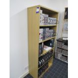 Oak effect bookcase