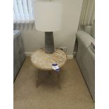 Table and lamp