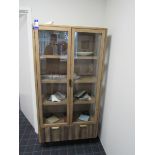 Glass fronted display cabinet