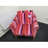 Upholstered arm chair
