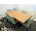 Meeting table with 6 chairs