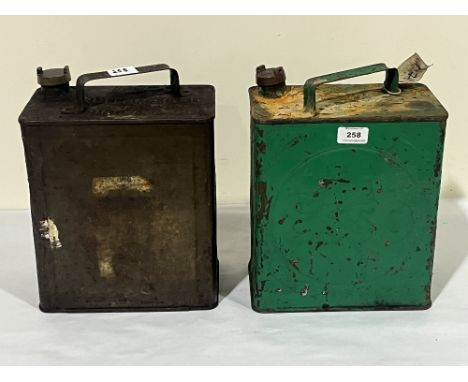 Two vintage petrol cans