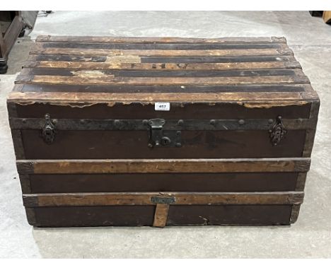 A vintage cabin trunk