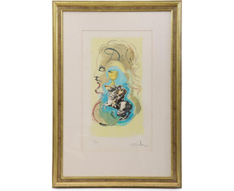 Color lithograph after Salvador Dali, Napoleon, 110/200, outside size is 82x57 cm