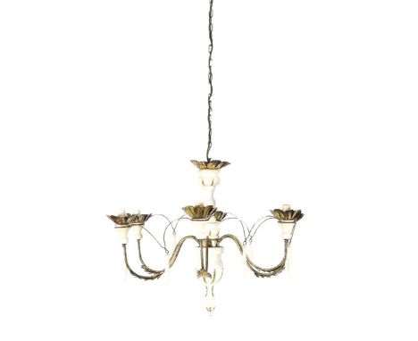 Classic hanging lamp, 130 cm high, 90 cm diameter