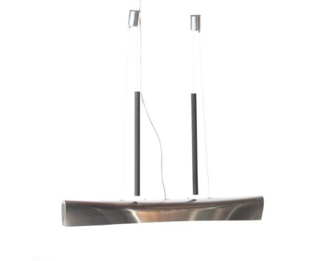 Jörg Zeidler (1962-)Brushed stainless steel hanging lamp, design by Jörg Zeidler, executed by Anta, model 'Nil', Germany late