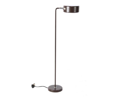 Anders Pehrson (1912-1982)Brown metal 2-light floor lamp with adjustable shade, design by Anders Pehrson, executed by Atelje 