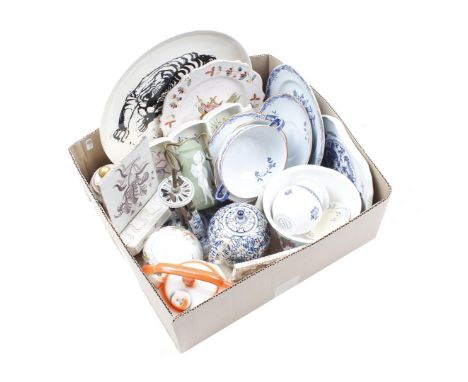 Box of various porcelain including Wedgwood, Rosenthal Studio-Linie, Goebel etc.
