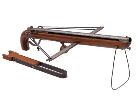 After an antique model crossbow with tensioner, 48 cm long