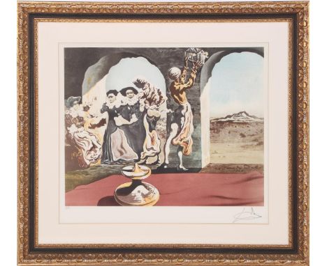 Color lithograph after Salvador Dali, EA, 45x57 cm, outer size is 75x83 cm